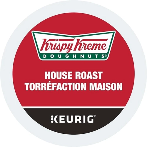 Dosettes K-Cup Krispy Kreme Smooth House - Paquet de 30 | certifiées Keurig pour cafetières Keurig