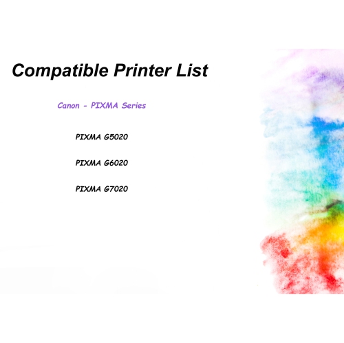[High Yield] 5PK Compatible Ink Refill Bottle Replacement for Canon GI20 GI-20 GI 20 Ink - Canon PIXMA G5020, PIXMA G6020, PIXMA G7020