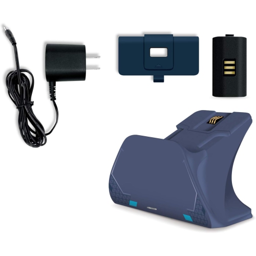 Support de recharge universel bleu pour Xbox Pro de Controller Gear Sport avec batterie rechargeable de 1100 mAh, station de recharge pour Xbox