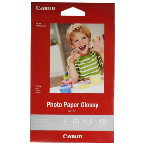 Canon 100-Sheet 4" x 6" Glossy Photo Paper