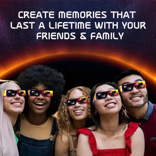 Helioclipse Solar Eclipse Glasses 2024 - [1 Pack] AAS Approved Trusted for Direct Solar Eclipse Viewing - ISO 12312-2 & CE Certified Lunette Eclipse