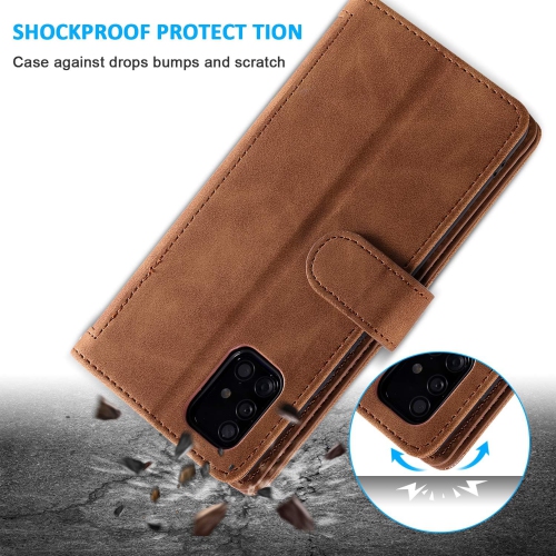 Wallet Case for Samsung Note 20 ULTRA, Retro Matte 9 Card Holder Slots Zipper Pocket Case PU Leather Magnetic Closure Kickstand with Wrist Strap