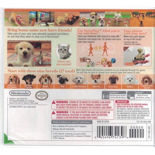 Nintendogs & Cats Golden Retriever (3DS)