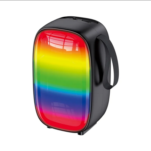 Portable Wireless Bluetooth Stereo Speaker with Colourful LED Light for Travel Indoor Outdoor Party