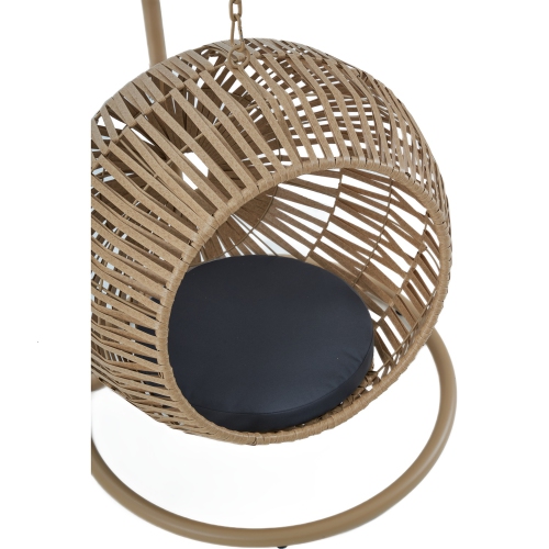 Balançoire de porche avec coussin pour animal de compagnie fabriquée à la main de Kingman - Jaune