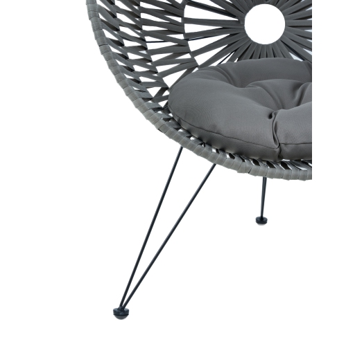 Kingman Handcrafted Pet Chair with Cushion - Grey