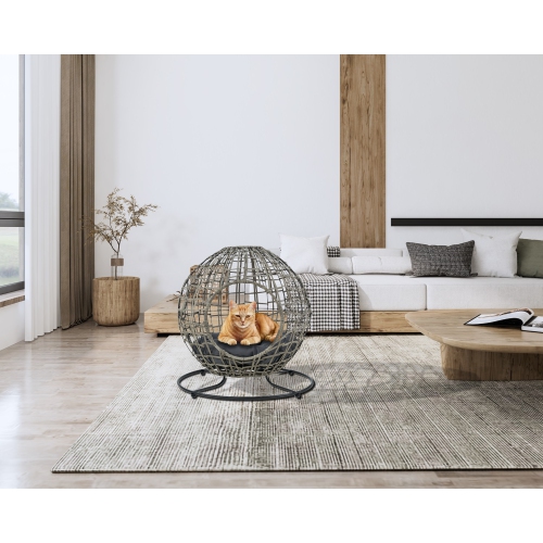 Fauteuil pour animal de compagnie fabriqué à la main Kingman avec coussin