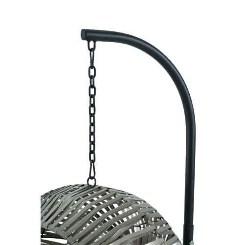 Balançoire de porche avec coussin pour animal de compagnie fabriquée à la main de Kingman - Gris