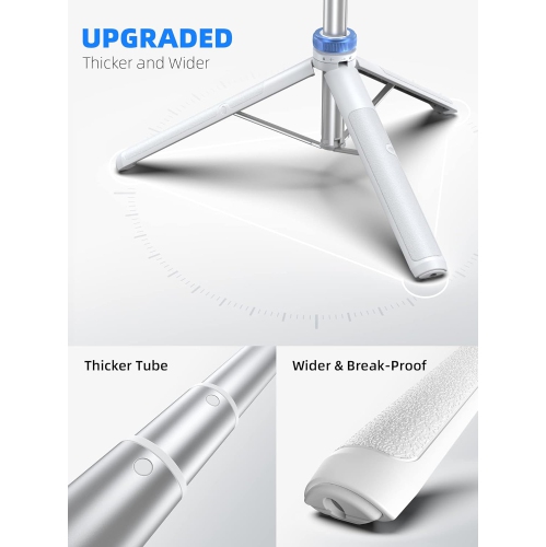 62" iPhone Tripod, Selfie Stick Tripod & Phone Tripod Stand with Remote, Phone Tripod for iPhone, Extendable Tripod Compatible with iPhone 14/13/12