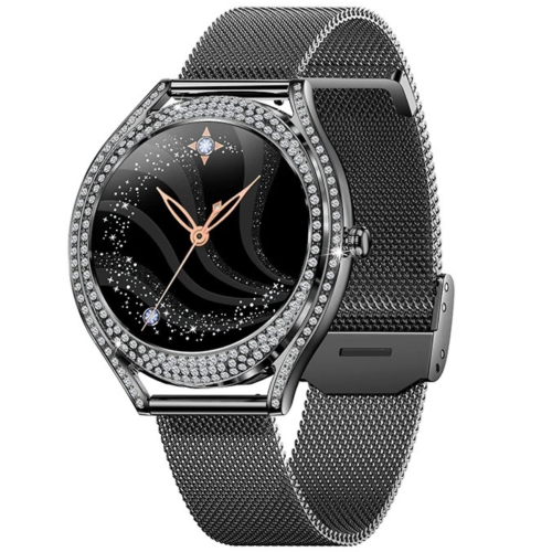 TUTT V66 Smart Watch For Ladies Women AMOLED 1.28 Black