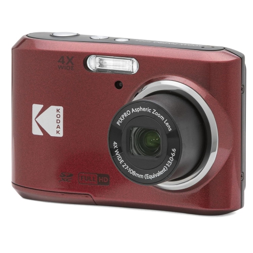 KODAK PIXPRO FZ45-RD 16MP Digital Camera 4X Optical Zoom 27mm Wide Angle 1080P Full HD Video 2.7" LCD Vlogging Camera