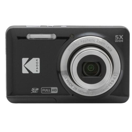 KODAK PIXPRO FZ55-BK 16MP Digital Camera 5X Optical Zoom 28mm Wide Angle 1080P Full HD Video 2.7" LCD Vlogging Camera