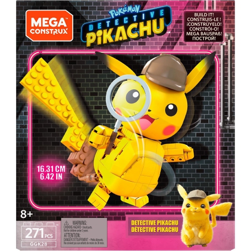 Pikachu, détective Pokémon de Mega Construx