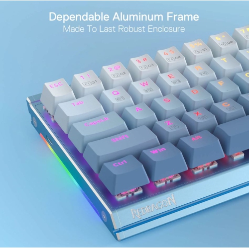 Redragon K641 SHACO PRO 60% Aluminum RGB Mechanical Keyboard