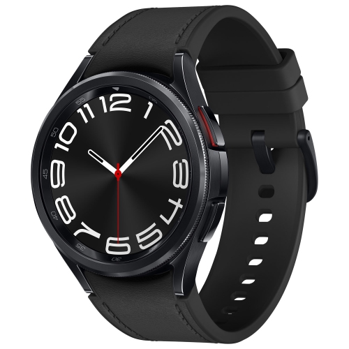 Remis à neuf - montre intelligente 43&nbsp;mm Galaxy Watch6 Classic (GPS + LTE) de Samsung avec moniteur de fréquence cardiaque - Noir