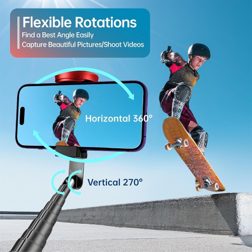 Selfie Stick Tripod, 60'' all in 1 Aluminum Phone Tripod Stand with Remote for iPhone 15/14/Pro Max/13/12 & Samsung Huawei 4''-7'' Smartphones. Stick