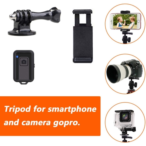 Phone Tripod, Tripod with Wireless Remote Phone Holder as iPhone Tripod, Cell Phone Tripod, Camera Tripod, Travel Tripod,Tabletop Tripod for iPhone