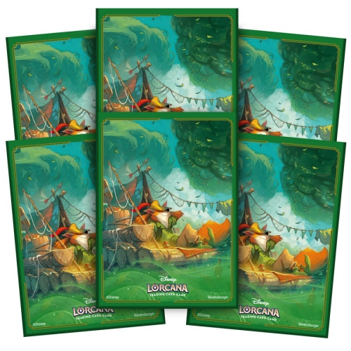 Ravensburger Standard Size Disney Lorcana Card Sleeves: "Robin Hood" (Limit 1 Per Customer) 65 Card Sleeves