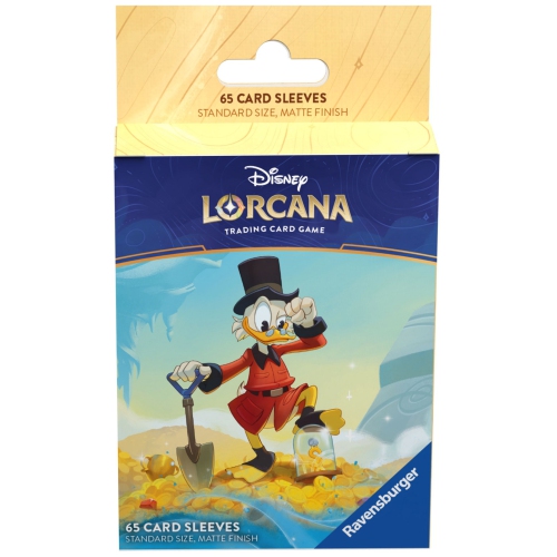 RAVENSBURGER  Standard Size Disney Lorcana Card Sleeves: "scrooge Mcduck" (66MM X 89Mm) (Limit 1 Per Customer) 65 Card Sleeves