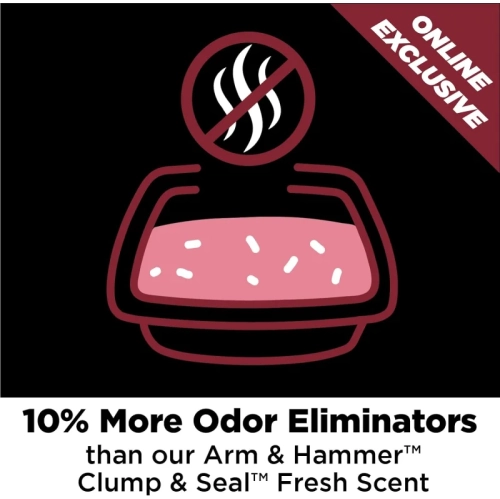 ARM & HAMMER Platinum Cat Litter: 14-Day Odor Control, Multi-Cat, Hard Clumping Clay, 99.99% Dust-Free - 8.16kg