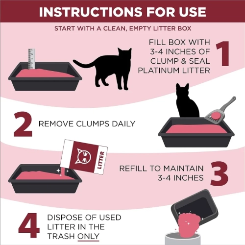 ARM & HAMMER Platinum Cat Litter: 14-Day Odor Control, Multi-Cat, Hard Clumping Clay, 99.99% Dust-Free - 8.16kg