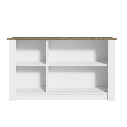 Madesa Modern Sideboard Buffet Storage Utility Cabinet with 3 Doors 53 Inch Wooden Organization Entryway Unit for Dining Room, Living Room, Bedroom -