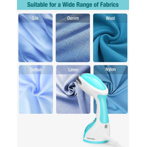 Strak 1200-Watt Handheld Steamer for Clothes, 30-Second Heat-up, 8.79-Ounce Water Tank