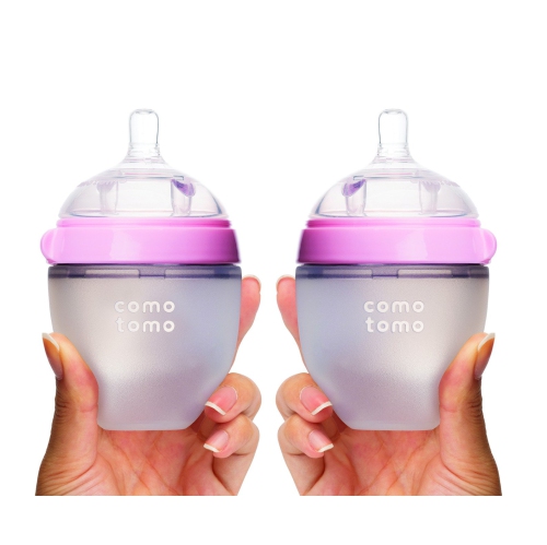 Comotomo Baby Bottle Double Pack - Pink