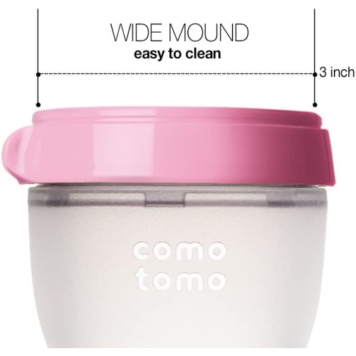 Comotomo Baby Bottle Double Pack - Pink