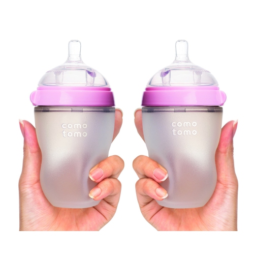 Comotomo Baby Bottle Double Pack - Pink