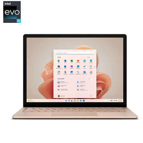 Refurbished - Microsoft Surface Laptop 5 Touchscreen 13.5" - Sandstone (Intel Evo i5-1235U/512GB SSD/8GB RAM) - En
