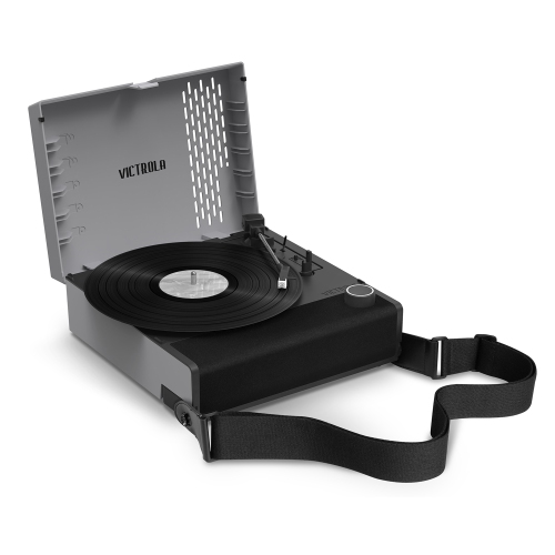 Victrola Revolution GO Portable Record Player - Slate Grey