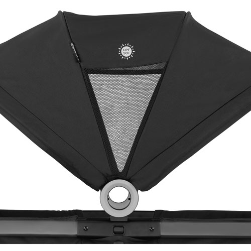 Chariot poussette double Shyft Rideshare d'Evenflo - Noir sterling