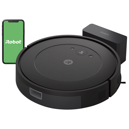 Aspirateur robot et vadrouille connecté Wi-Fi Roomba Combo Essential d'iRobot - Noir