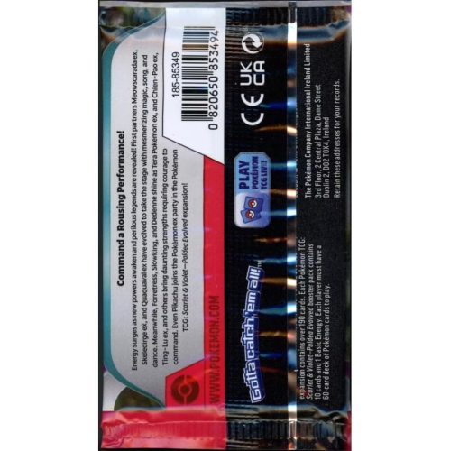 Pokemon:Paldea Evolved Booster Pack(Random Pack)