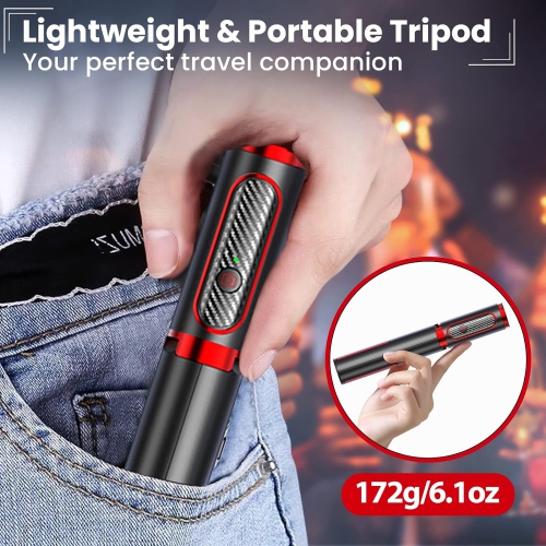 Wireless Selfie Stick Tripod for Apple & Android Devices, Selfie Stick Tripod, Selfie Stick with Remote, Portable & Lightweight Home Travel Use