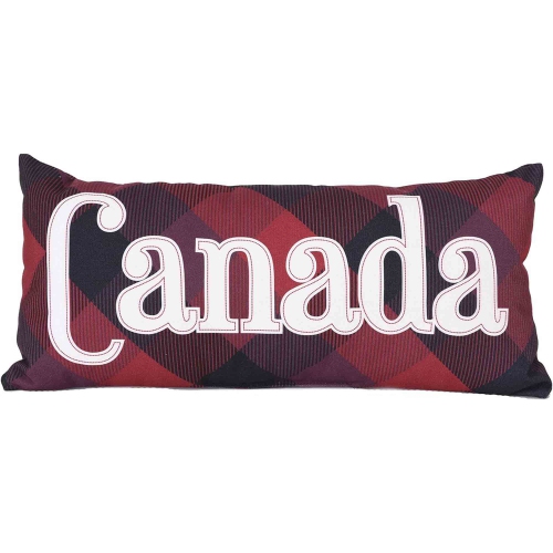 Coussin décoratif en toile souple de 22 po en polyester multicolore de luxe au Canada