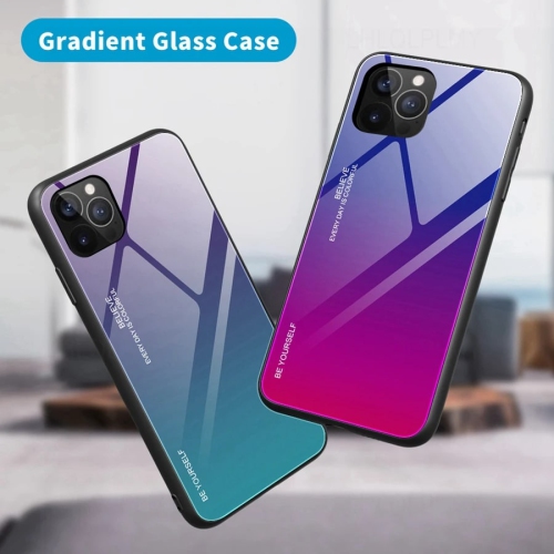 Gradient Glass Case for iPhone 12 and 12 PRO, Slim Thin Anti-Scratch Shockproof Protective Case, Tempered Glass Back Cover-FREE SHIPPING
