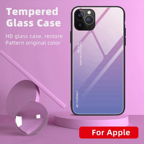Gradient Glass Case for iPhone 13 PRO MAX, Slim Thin Anti-Scratch Shockproof Protective Case, Tempered Glass Back Cover-FREE SHIPPING