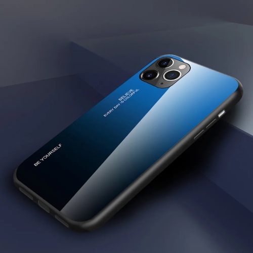 Étui en verre gradient pour iPhone 13 PRO, étui protecteur mince, mince, anti-rayures, EXPÉDITION sans couvercle arrière en verre trempé