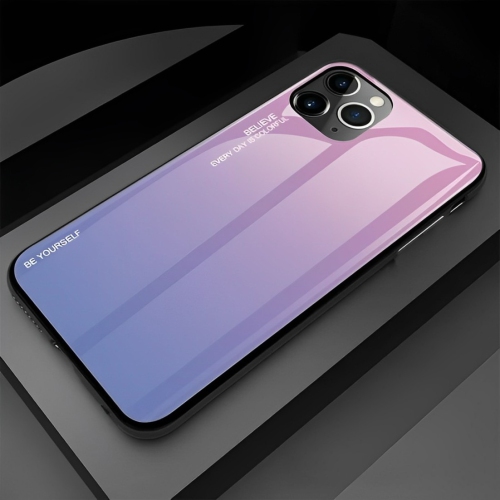 Étui en verre gradient pour iPhone 13 PRO, étui protecteur mince, mince, anti-rayures, EXPÉDITION sans couvercle arrière en verre trempé