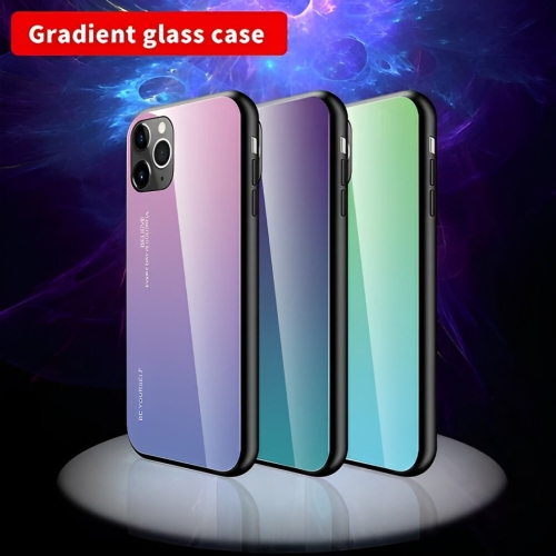 Étui en verre gradient pour iPhone 13, étui protecteur mince, mince et antichoc, EXPÉDITION sans couvercle arrière en verre trempé