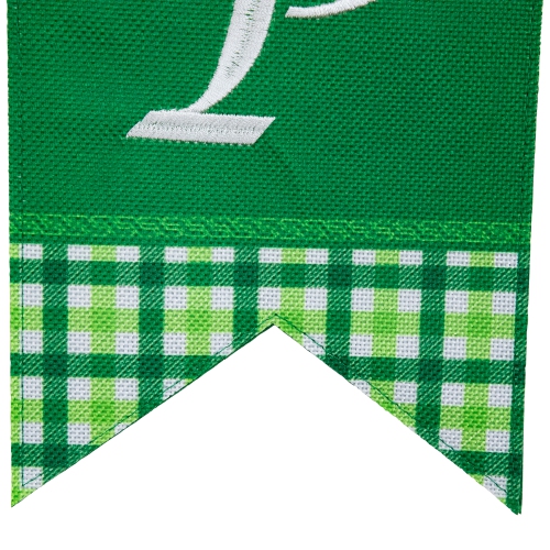 7.5' Plaid "St. Patrick's" Swallowtail Flag Wall Banner