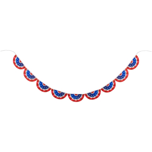 9.75' Americana USA Flag Bunting Hanging Wall Banner