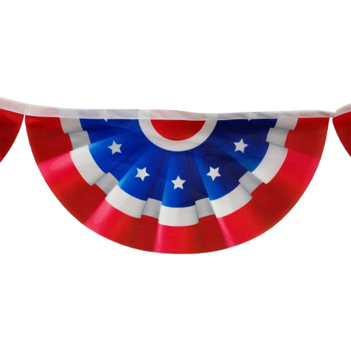 9.75' Americana USA Flag Bunting Hanging Wall Banner