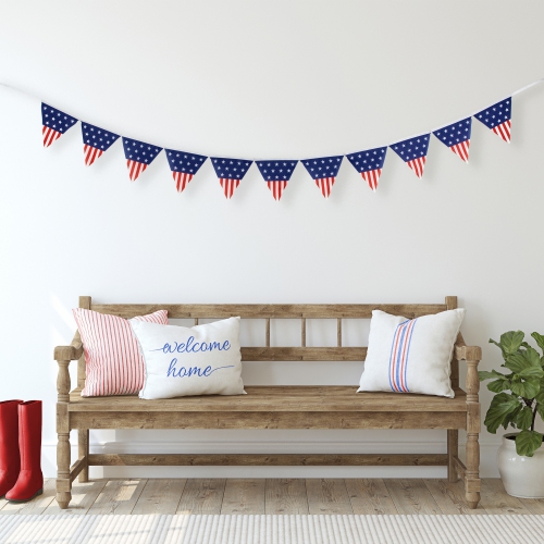 9.75' Americana Pennant USA Flag Hanging Wall Banner