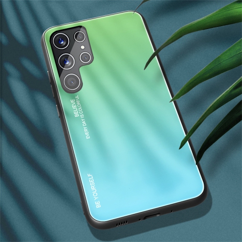 Gradient Glass Case for Samsung S22, Slim Thin Anti-Scratch Shockproof Protective Case, Tempered Glass Back Cover-FREE SHIPPING