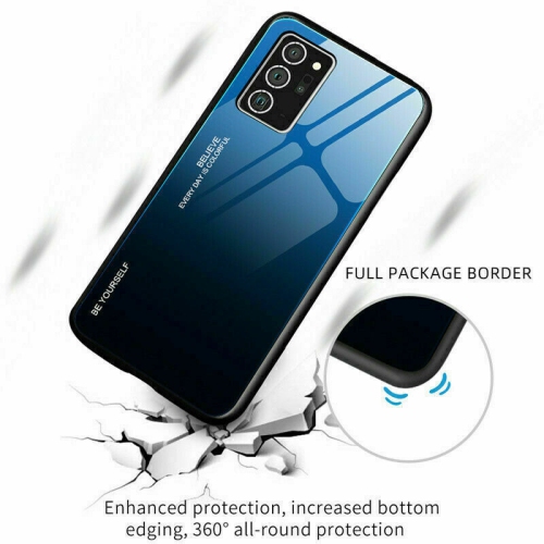 Gradient Glass Case for Samsung S20 PLUS, Slim Thin Anti-Scratch Shockproof Protective Case, Tempered Glass Back Cover-FREE SHIPPING