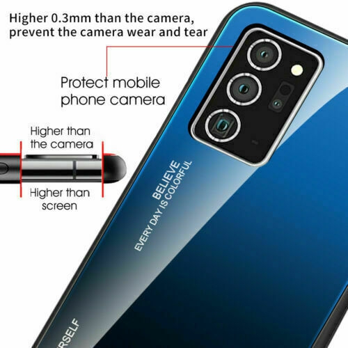 Gradient Glass Case for Samsung S20 PLUS, Slim Thin Anti-Scratch Shockproof Protective Case, Tempered Glass Back Cover-FREE SHIPPING