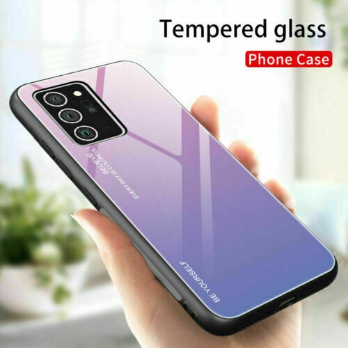 Étui en verre gradient pour Samsung NOTE 20, étui protecteur mince, anti-rayures, arrière EN verre trempé, EXPÉDITION GRATUITE